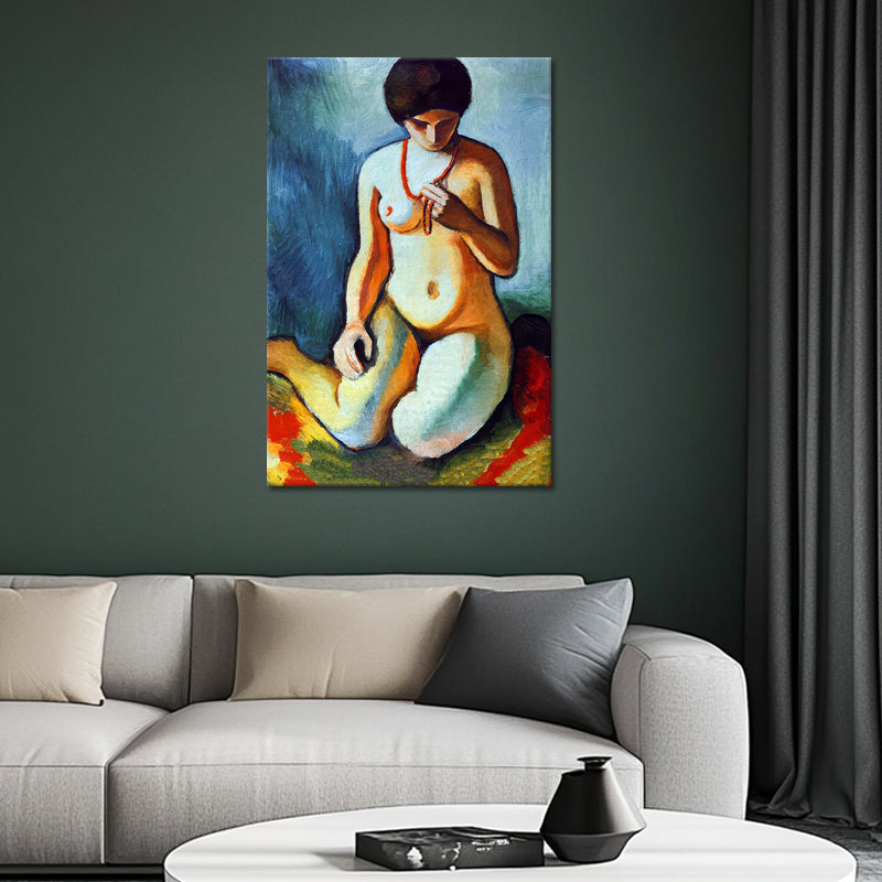 Naakt met Koraalketting - August Macke