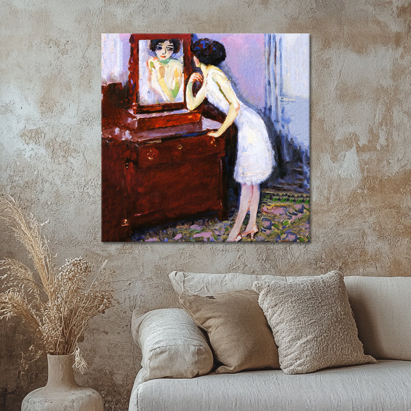 Frau vor einem Spiegel - Kees van Dongen