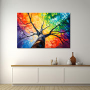 Schilderij Kleurrijk boom II