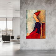 Jeanne Hébuterne in donker kleding -  Amedeo Modigliani