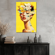 Frau Mixed-Media-Kunst