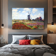 Fields of Tulip With The Rijnsburg Windmill - Monet