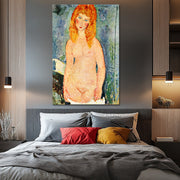 Stehender weiblicher Akt mit rotem Haar – Amedeo Modigliani