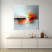 Abstract landschap schilderij III