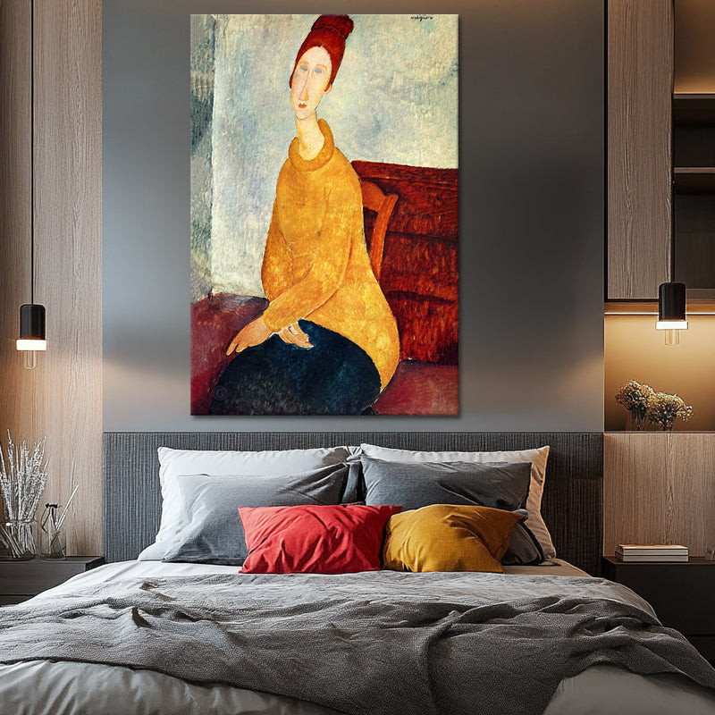 Jeanne Hébuterne im gelben Pullover – Amedeo Modigliani
