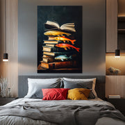 Bücher und Fischen