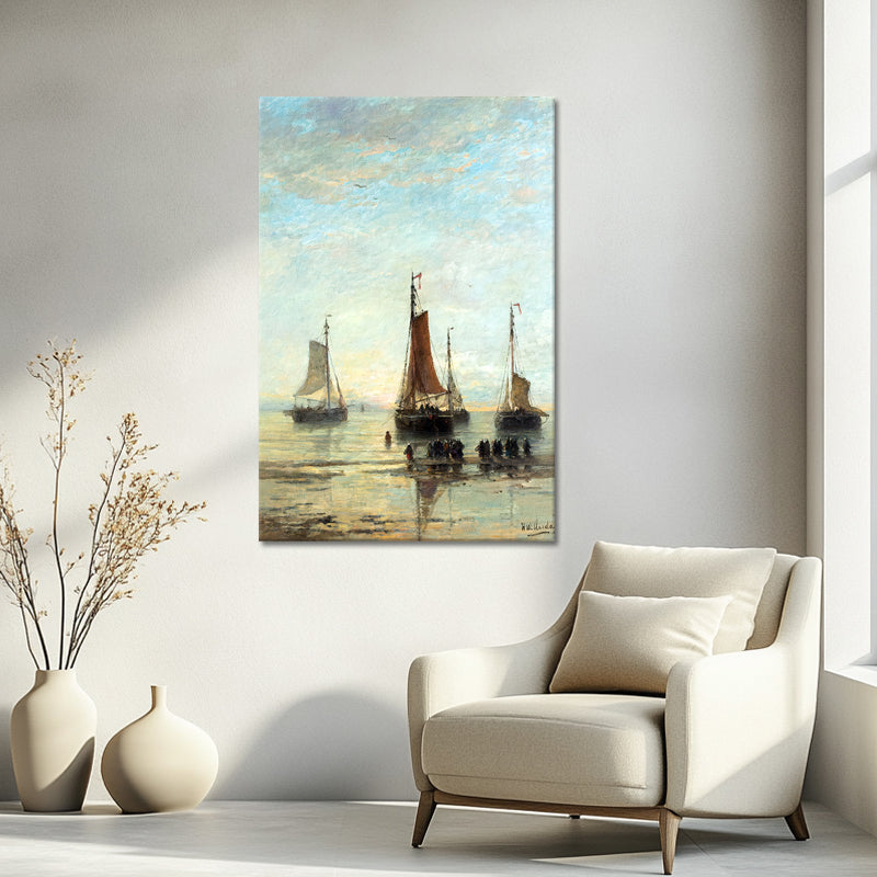 Avondstond op zee - Hendrik Willem Mesdag