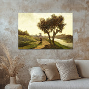 Landschaft mit zwei Bäumen - Paul Joseph