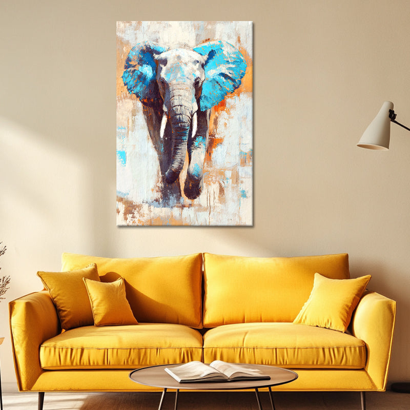 Elefant in Türkis