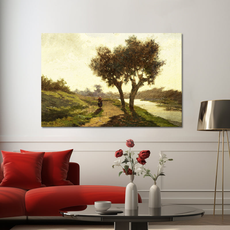 Landschaft mit zwei Bäumen - Paul Joseph