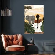 Frau mit Elefant II
