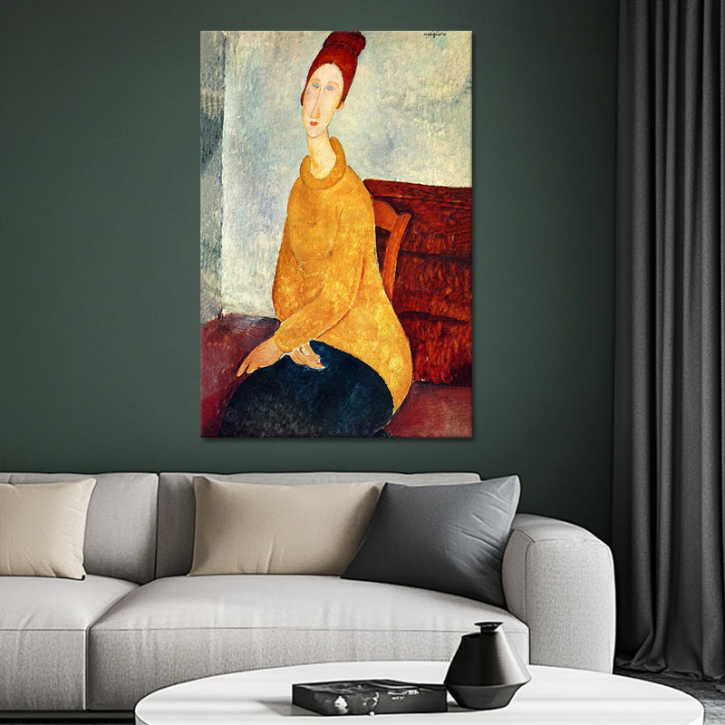 Jeanne Hébuterne im gelben Pullover – Amedeo Modigliani