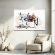 Aquarel Schilderij Ezel