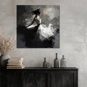 Danseres in een witte jurk