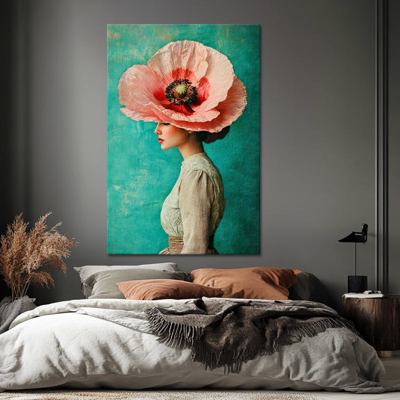 Frau mit einer großen Blume II