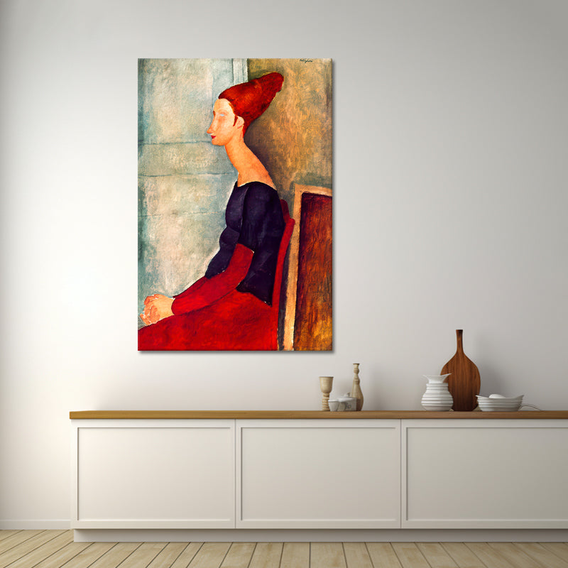 Jeanne Hébuterne in donker kleding -  Amedeo Modigliani