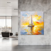 Zeilboot bij Zonsondergang II