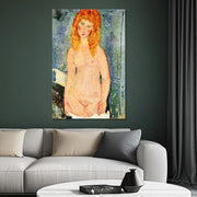 Stehender weiblicher Akt mit rotem Haar – Amedeo Modigliani