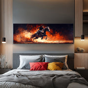 Cowboy auf seinem Pferd