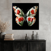 Schmetterling mit Blumen II