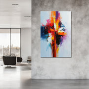 Abstract in kleur schilderij