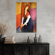 Jeanne Hebuterne in Red Shawl - Amedeo Modigliani