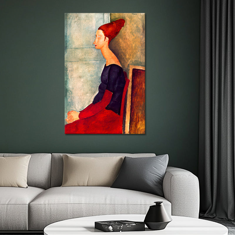 Jeanne Hébuterne in donker kleding -  Amedeo Modigliani