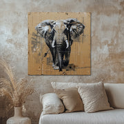 Olifant mixed media