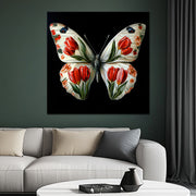 Schmetterling mit Blumen II