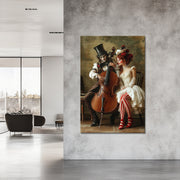 Man speelt op cello