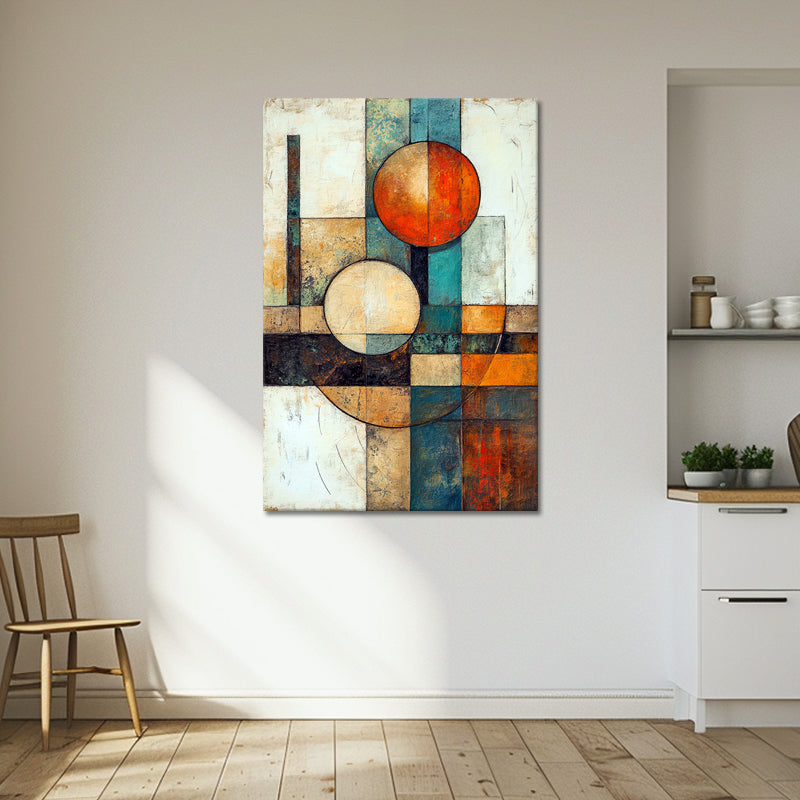 Abstract line schilderij