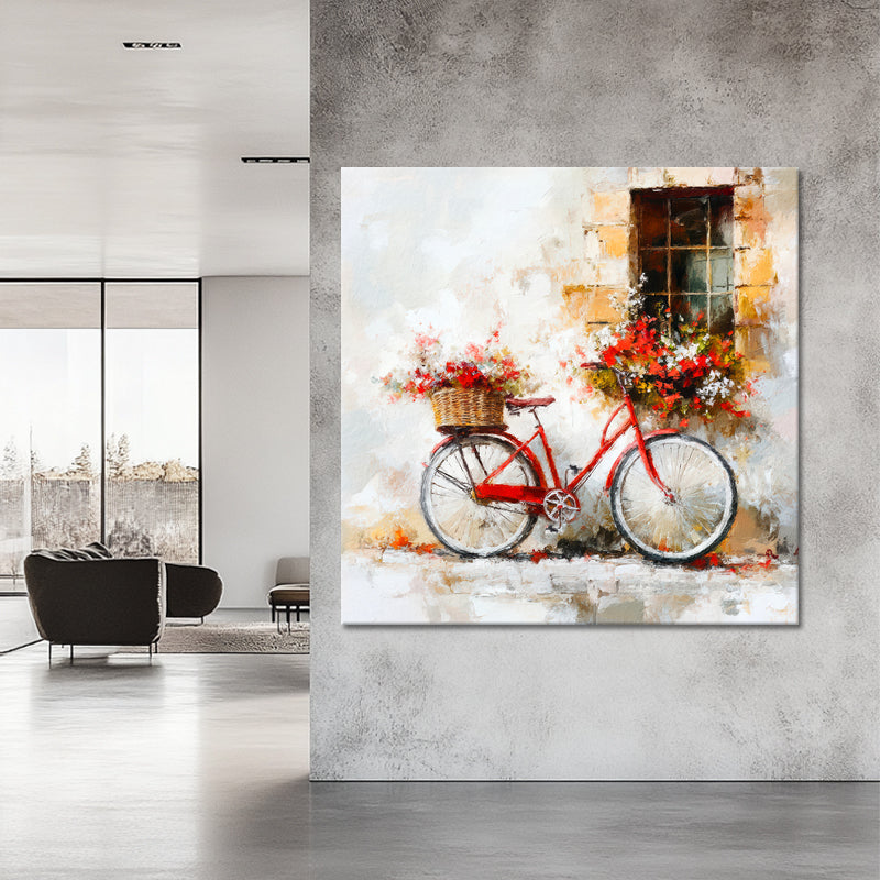 Fiets met bloemen II