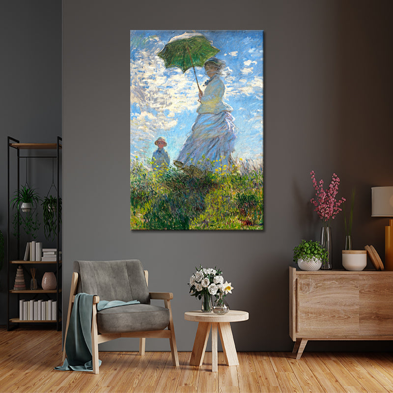 Frau mit Sonnenschirm - Monet