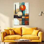 Abstract line schilderij