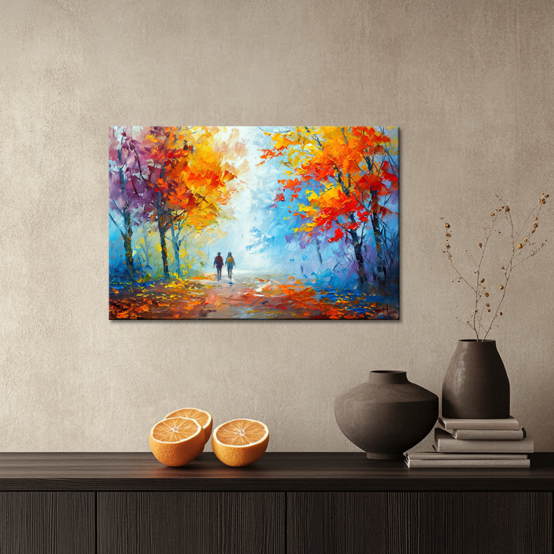 Wandelen schilderij