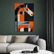 Paard in kubisme art