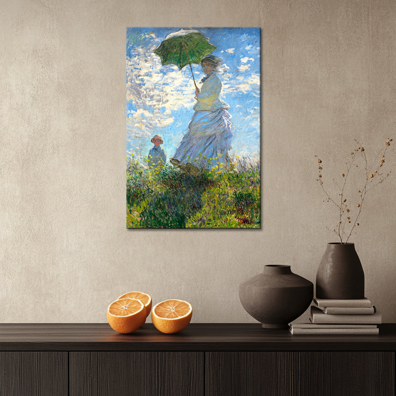 Frau mit Sonnenschirm - Monet