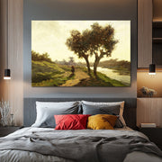 Landschaft mit zwei Bäumen - Paul Joseph