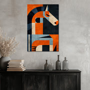 Paard in kubisme art