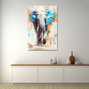 Elefant in Türkis