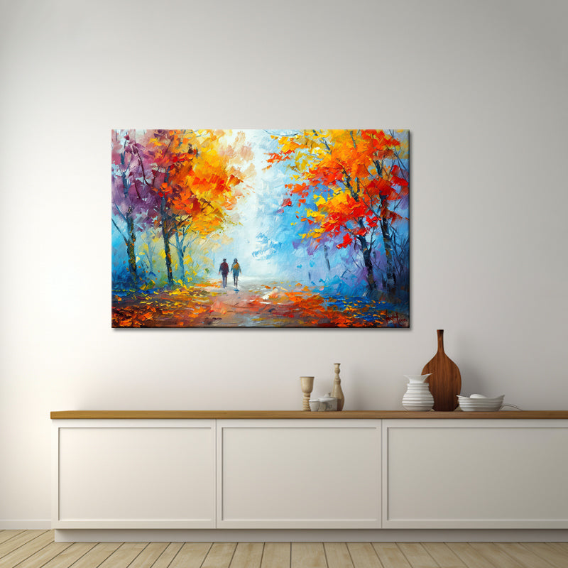 Wandelen schilderij