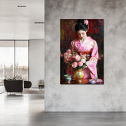 Aziatische vrouw in kimono