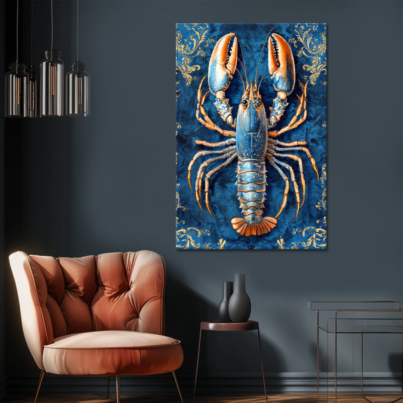 Hummer im Delfter-Blau-Stil IV