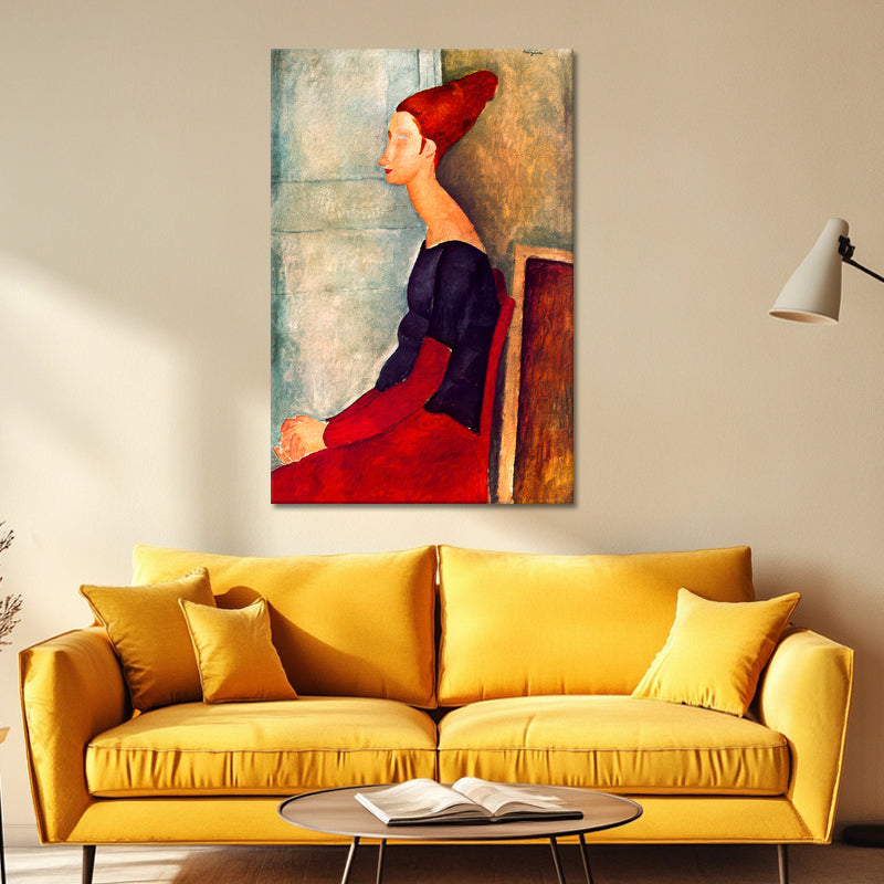Jeanne Hébuterne in donker kleding -  Amedeo Modigliani