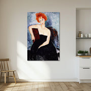 Junge Rothaarige im Abendkleid – Amedeo Modigliani