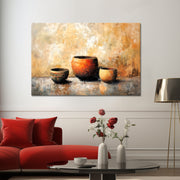 Drie decoratieve potten