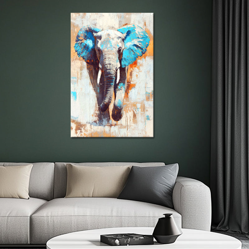 Elefant in Türkis