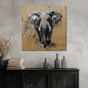 Olifant mixed media