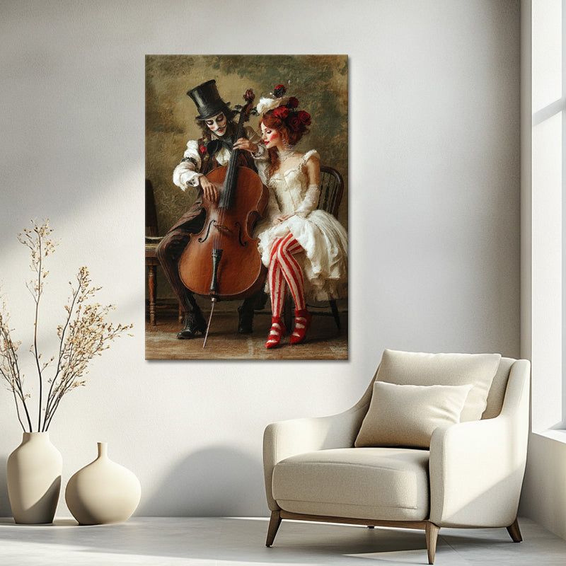 Man speelt op cello