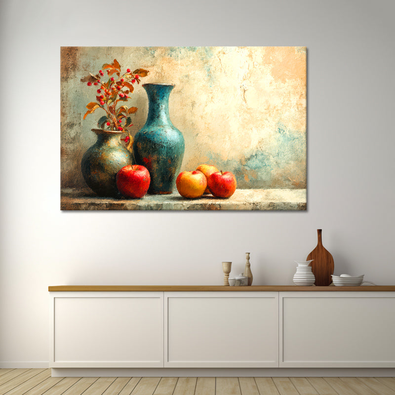 Vasen und Obst